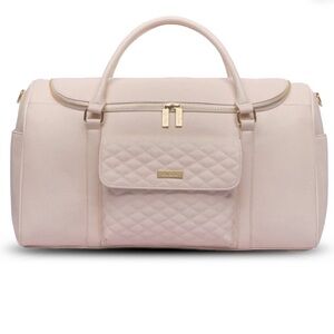 Luli Bebé Monaco Travel Bag Pastel Pink Faux Leather Hospital Bag Newborn